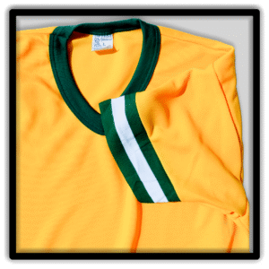 Vintager Athletic V-Neck Banded Sleeve Ringer Tee